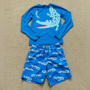 Hanna Andersson Alligator Swimset